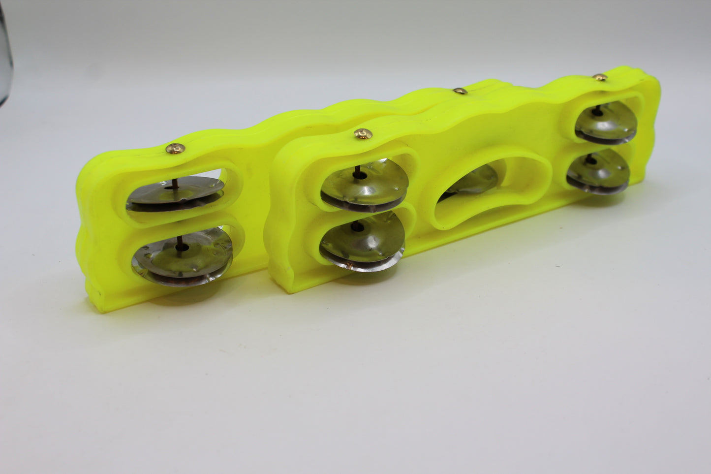 Yellow plastic kartal manjeera twin set — end