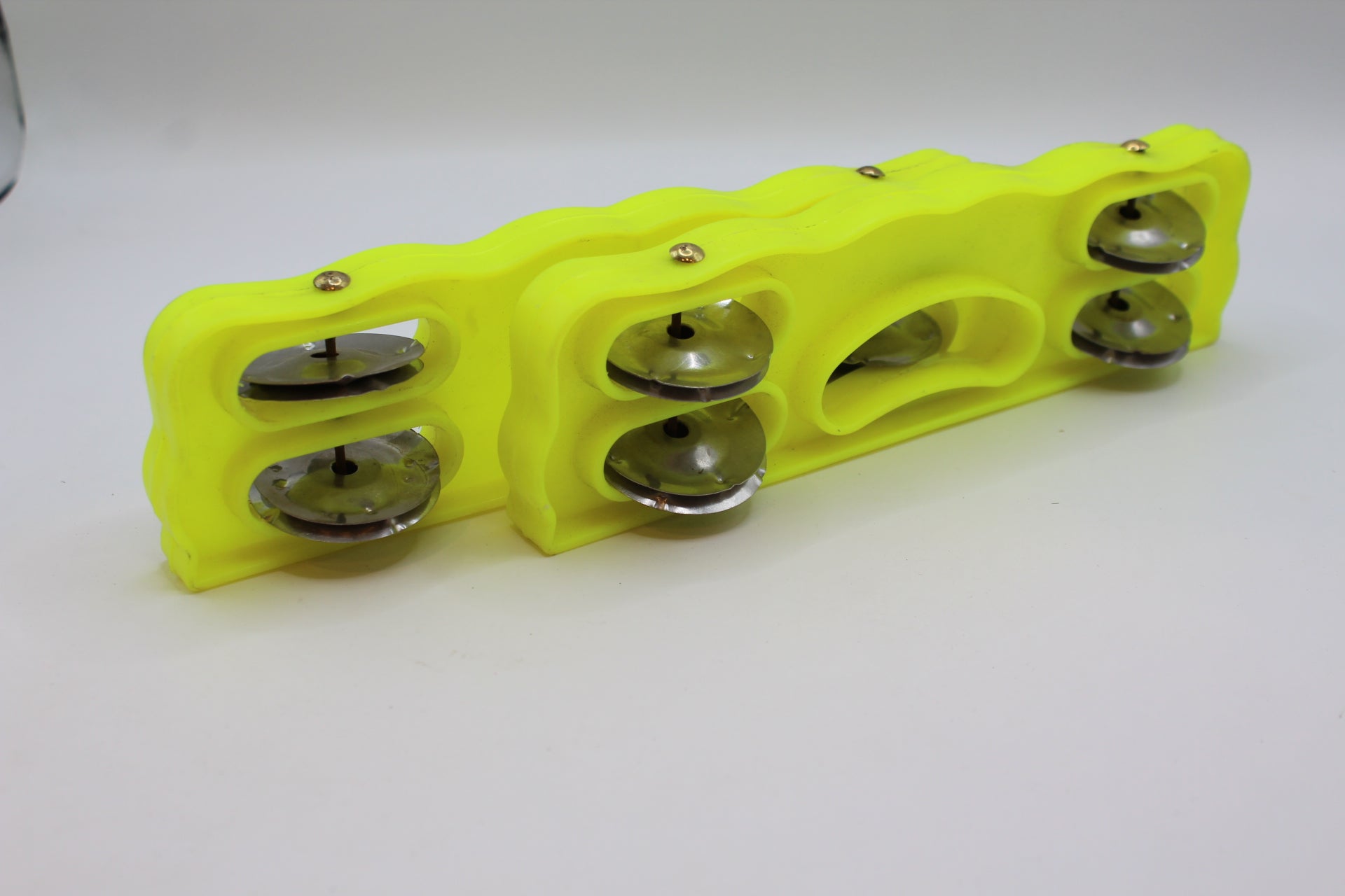 Yellow plastic kartal manjeera twin set — end