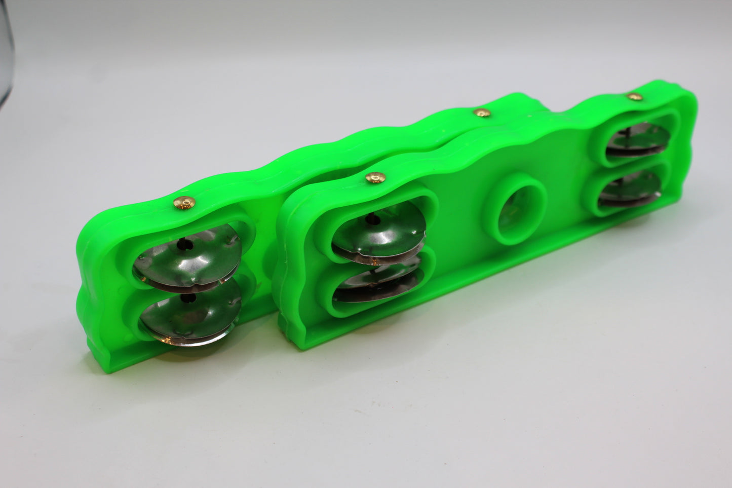 Green plastic kartal manjeera twin set — end