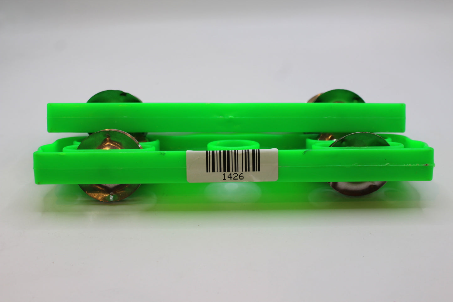 Green plastic kartal manjeera twin set — barcode label