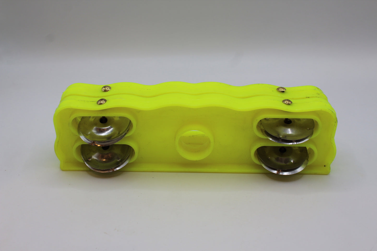 Yellow plastic kartal manjeera twin set — side