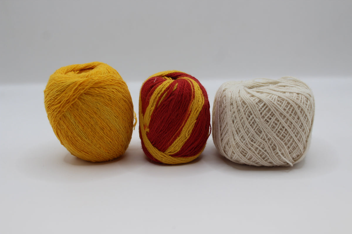 Mauli kalawa sacred thread pack of 3: yellow, red and yellow, white