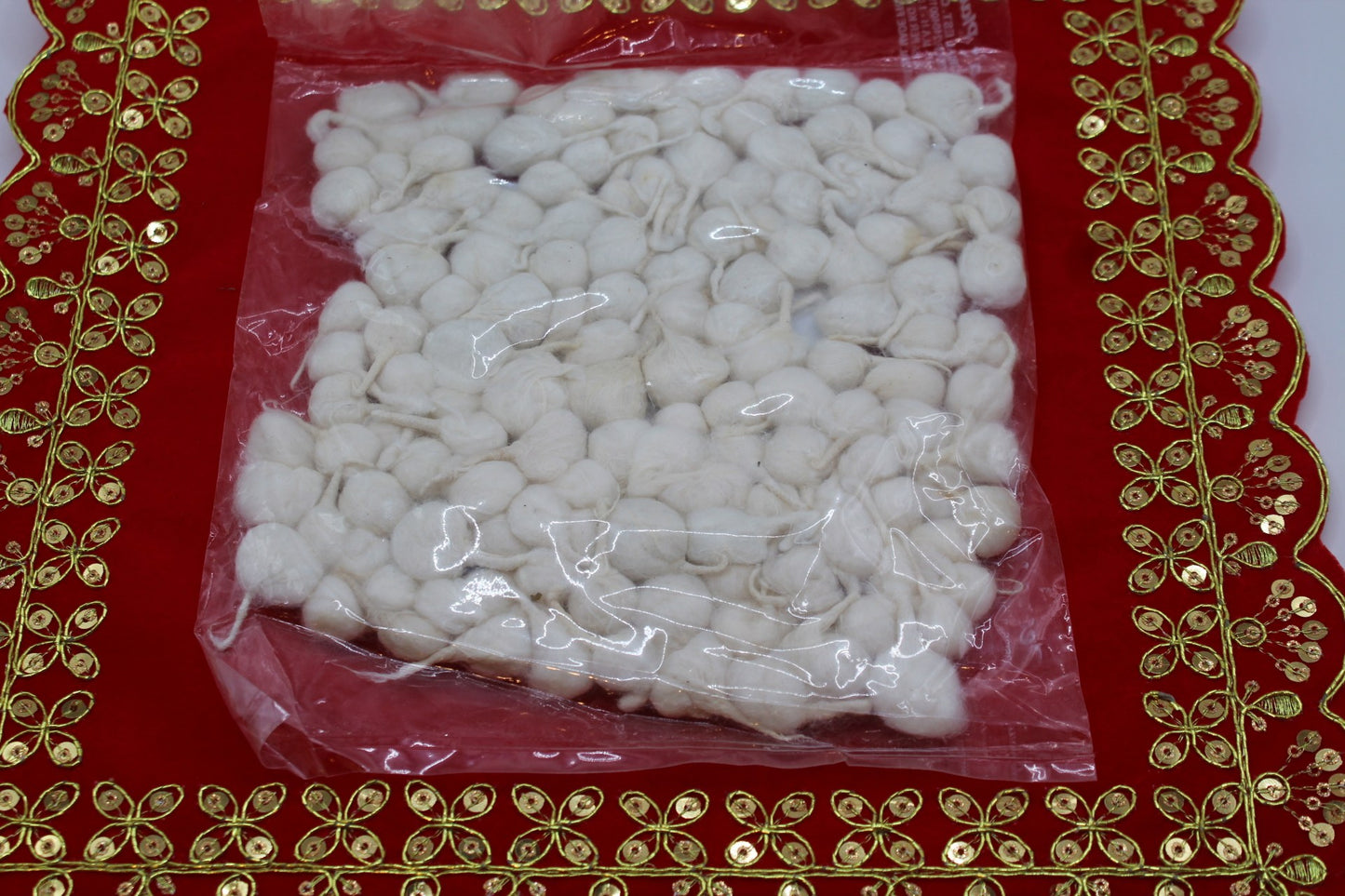 Hand-rolled cotton phool vati diya wicks in small, medium and large packs