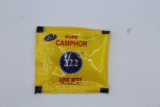Pure camphor 5g sachet, front