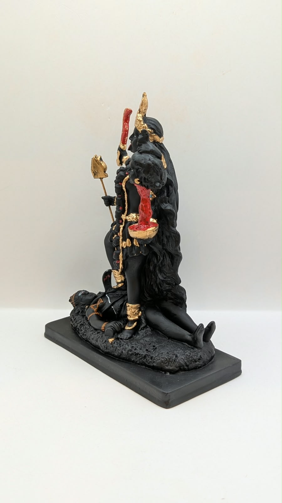 Black Kali Maa statue, other side view