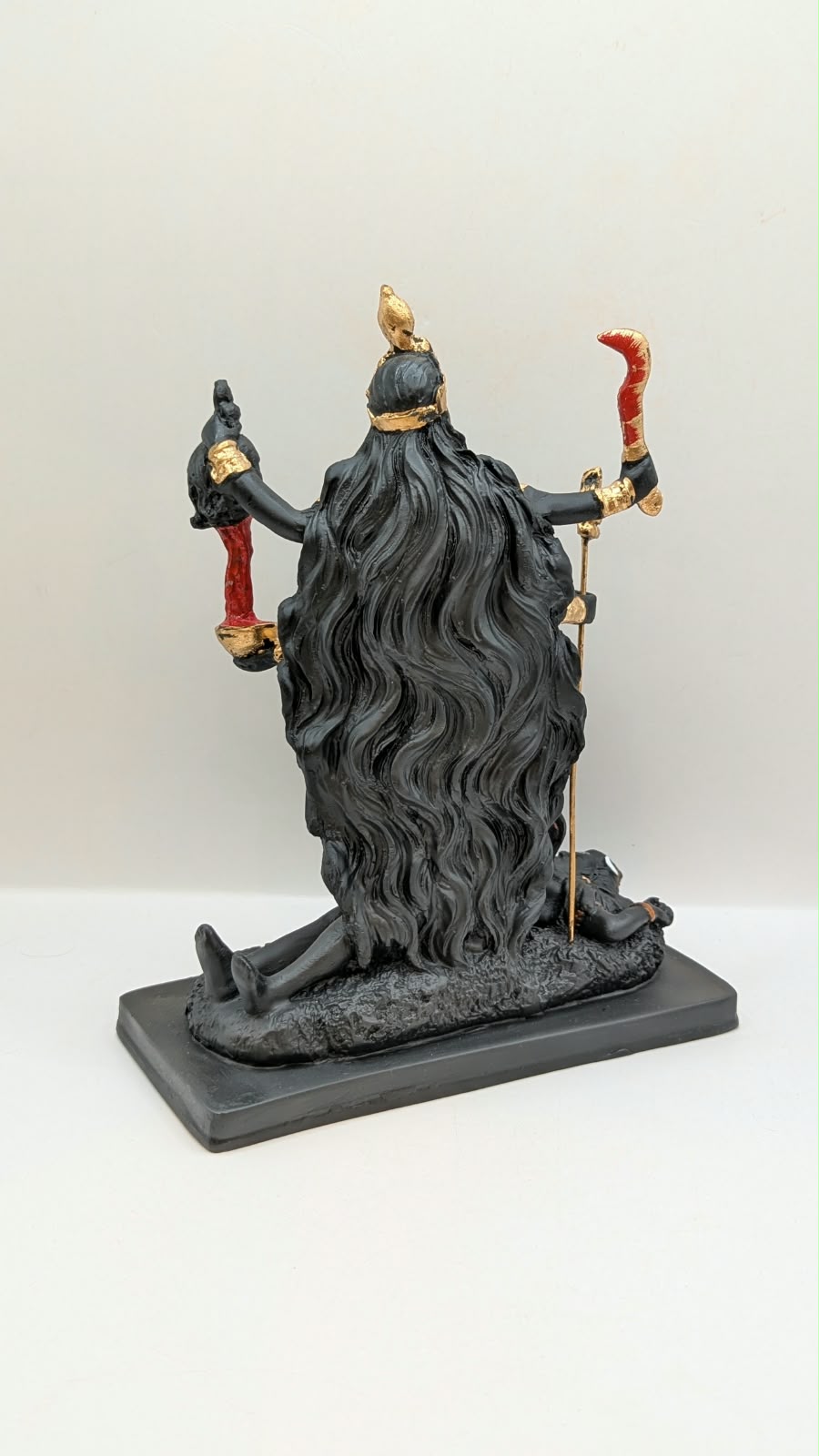 Black Kali Maa statue, back view