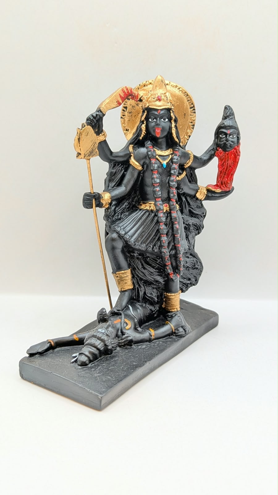 Black Kali Maa statue, side view