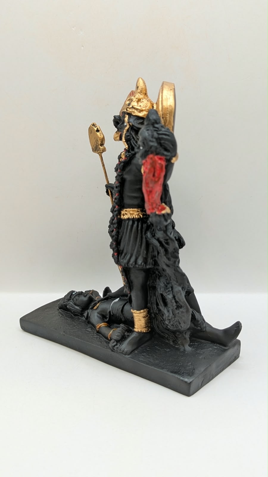 Black Kali Maa statue, other side view