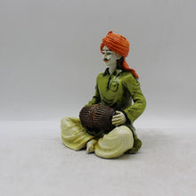 Load image into Gallery viewer, Rajasthani boy,Rajasthani man,Musician man Rajasthani statue, idol Green color