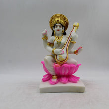 Load image into Gallery viewer, Saraswati mata God of Education Knowledge,Saraswati statue Idol White