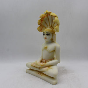 Hindu Jain God Pasvanath,Paswanath idol murti White