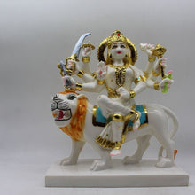 Load image into Gallery viewer, Ambe maa,Ambaji, Durga ma, Bengali Durga ma statue,idol,murti White