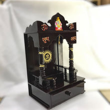 Load image into Gallery viewer, Wooden Temple,Indian hindu Pooja Ghar,Mandir,Hand made temple,Mandir in Wembley,Indian temple,Temple for festivals,Office &amp; Home Temple Beautiful Wooden Temple.