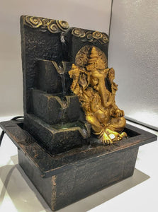 Ganesh Water Fountain Ganesha Zen Meditation Indoor Waterfall