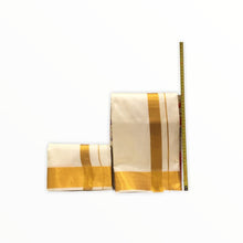 Load image into Gallery viewer, Men&#39;s Traditional Veshti / Dhoti / Vasti with Angavastram