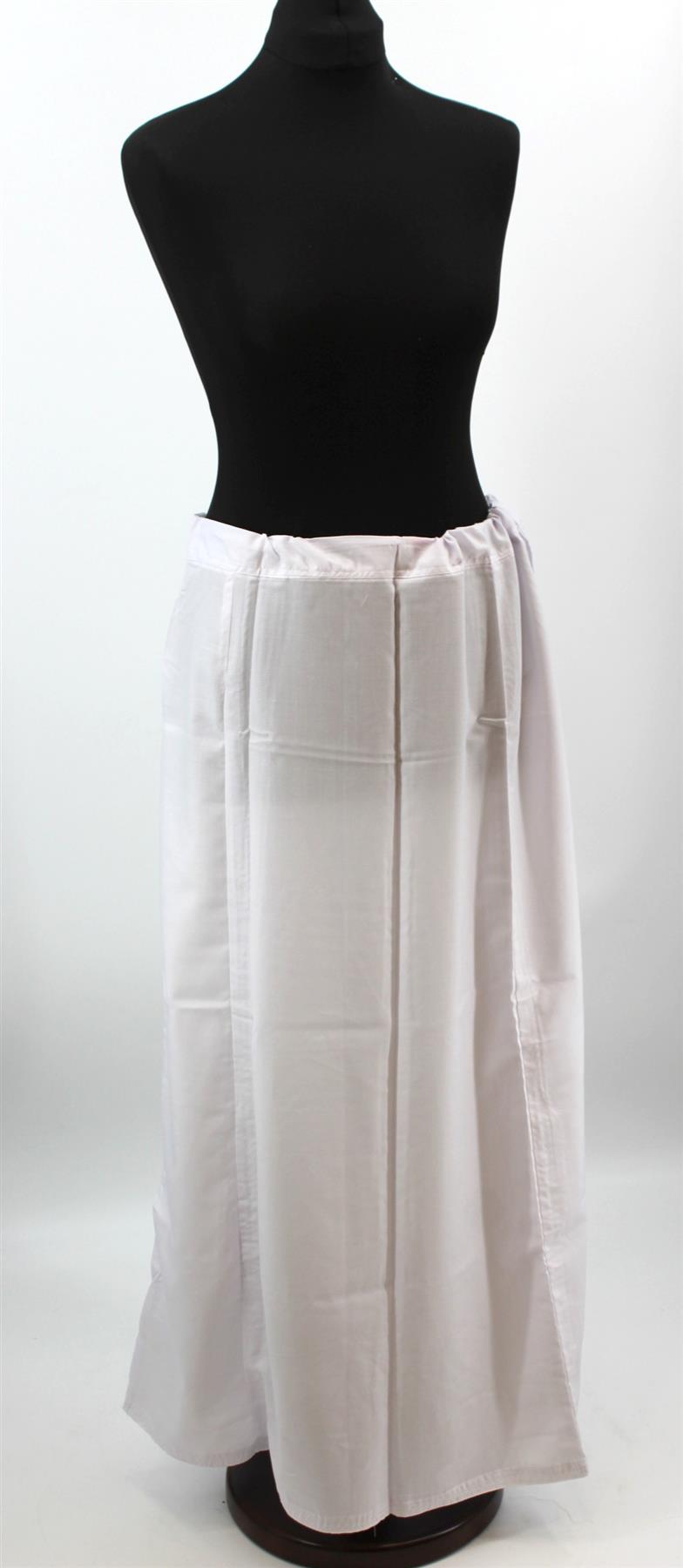 Women's Cotton Indian Readymade Petticoats Inskirt / under skirt Saree Petticoats - Regular Size