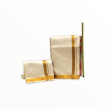 Load image into Gallery viewer, Men&#39;s Traditional Veshti / Dhoti / Vasti with Angavastram