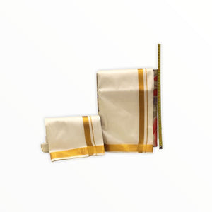 Men's Traditional Veshti / Dhoti / Vasti with Angavastram