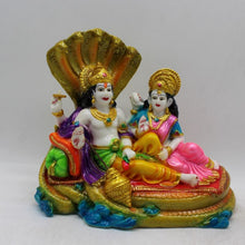 Load image into Gallery viewer, Lakshmi &amp; vishnu, vishnu-laxmi Statue, vishnu laxmi idol Multi color