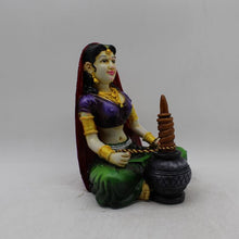 Load image into Gallery viewer, Rajasthani Girl,Rajasthani lady,Musician girl Rajasthani statue,idol Multi color