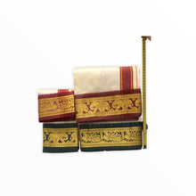 Load image into Gallery viewer, Men&#39;s Traditional Veshti / Dhoti / Vasti with Angavastram