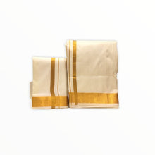 Load image into Gallery viewer, Men&#39;s Traditional Veshti / Dhoti / Vasti with Angavastram