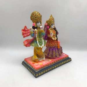 Radha Krishna,Radha Kanha Statue,for Home,office,temple,diwali Pooja Multi color