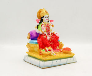 Laxmi Home-White Painted Fiber Bengali Laxmi Ma Idol-laxmi Maa Statue-Shakti Statue