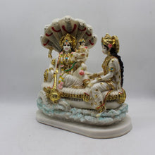 Load image into Gallery viewer, Lakshmi &amp; vishnu, vishnu-laxmi Statue, vishnu laxmi idol White