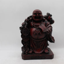 Load image into Gallery viewer, Lucky Laughing Buddha,statue,Happy sitting,showpeace,luckey man,Happy man Maroon