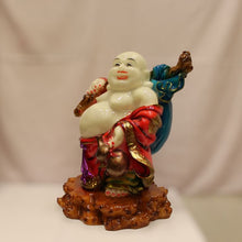 Load image into Gallery viewer, Lucky Laughing Buddha,statue,Happy sitting,luckey man,Happy man Multi color