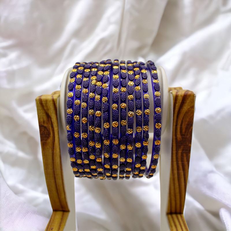 Indian Glass Bangles Set Dot Pattern Bollywood Style Wedding Favour Set Of 12