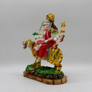 Ambe Mata Statue/ Durga Mata Murati / Durga Idol. Shakti Statue-Ambe Ma Idol Office-White Painted Bengali Durga Maa Murti-Durga Ma Idol-Ambe Maa Statue-Durga.AMBE MA HINDU Goddess  Statue Figurine Mataji Shakti Maa Ambaji