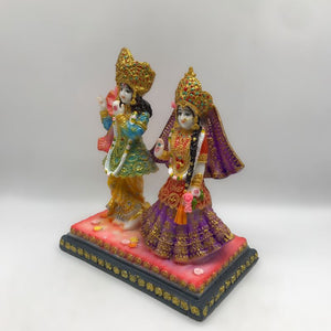 Radha Krishna,Radha Kanha Statue,for Home,office,temple,diwali Pooja Multi color