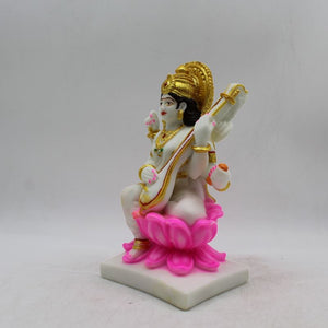 Saraswati mata God of Education Knowledge,Saraswati statue Idol White