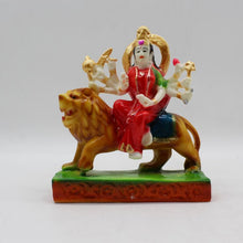 Load image into Gallery viewer, Ambe Mata Statue/ Durga Mata Murati / Durga Idol. Shakti Statue-Ambe Ma Idol Office-White Painted Bengali Durga Maa Murti-Durga Ma Idol-Ambe Maa Statue-Durga.AMBE MA HINDU Goddess  Statue Figurine Mataji Shakti Maa Ambaji