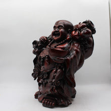 Load image into Gallery viewer, Lucky Laughing Buddha,statue,Happy sitting,showpeace,luckey man,Happy man Maroon