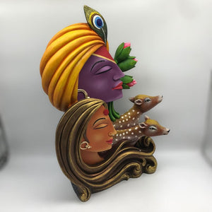 Radha Krishna,Radha Kanha Statue,for Home,office,temple,diwali Pooja Multi color