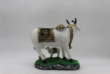 Load image into Gallery viewer, Kamdhenu Cow Gau Mata,Nandi cow Statue Kamdhenu Hindu God For Home Decor White