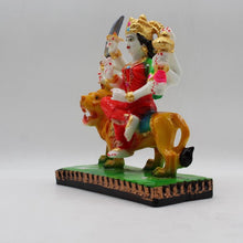 Load image into Gallery viewer, Ambe Mata Statue/ Durga Mata Murati / Durga Idol. Shakti Statue-Ambe Ma Idol Office-White Painted Bengali Durga Maa Murti-Durga Ma Idol-Ambe Maa Statue-Durga.AMBE MA HINDU Goddess  Statue Figurine Mataji Shakti Maa Ambaji