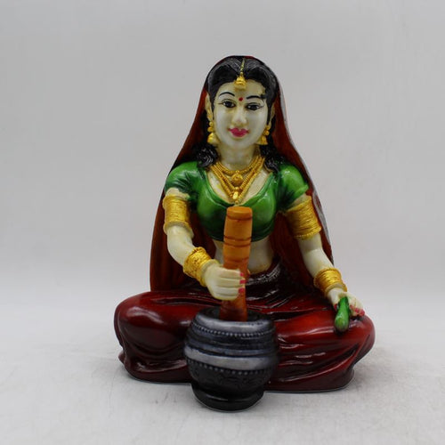 Rajasthani Girl,Rajasthani lady,Musician girl Rajasthani statue,idol Multi color