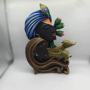 Radha Krishna,Radha Kanha Statue,for Home,office,temple,diwali Pooja Multi color