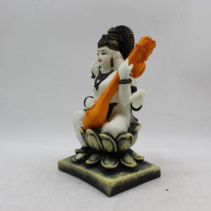 Saraswati mata God of Education Knowledge,Saraswati statue Idol White