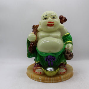 Lucky Laughing Buddha,statue,Happy sitting,showpeace,luckey man,Happy man White