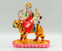 Load image into Gallery viewer, Durga Home-White Painted Fiber Bengali Durga Ma Idol-Ambe Maa Statue-Shakti Statue