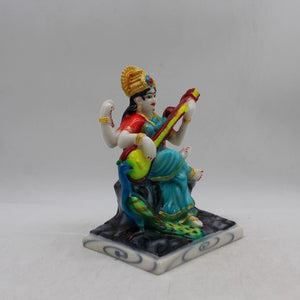 Saraswati mata God of Education Knowledge,Saraswati statue Idol White