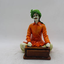 Load image into Gallery viewer, Rajasthani boy,Rajasthani man,Musician man Rajasthani statue, idol Orange color