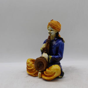 Rajasthani boy,Rajasthani man,Musician man Rajasthani statue, idol Blue color