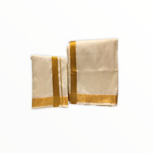 Load image into Gallery viewer, Men&#39;s Traditional Veshti / Dhoti / Vasti with Angavastram