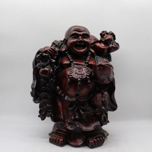 Lucky Laughing Buddha,statue,Happy sitting,showpeace,luckey man,Happy man Maroon